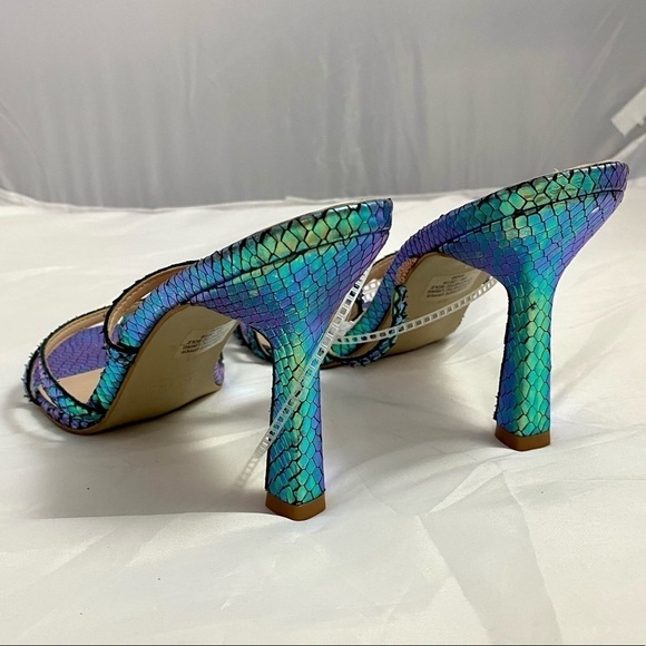 Carvela Kurt Geiger Goddess sandal with iridescent sequins snake embossed - Picture 7 of 11
